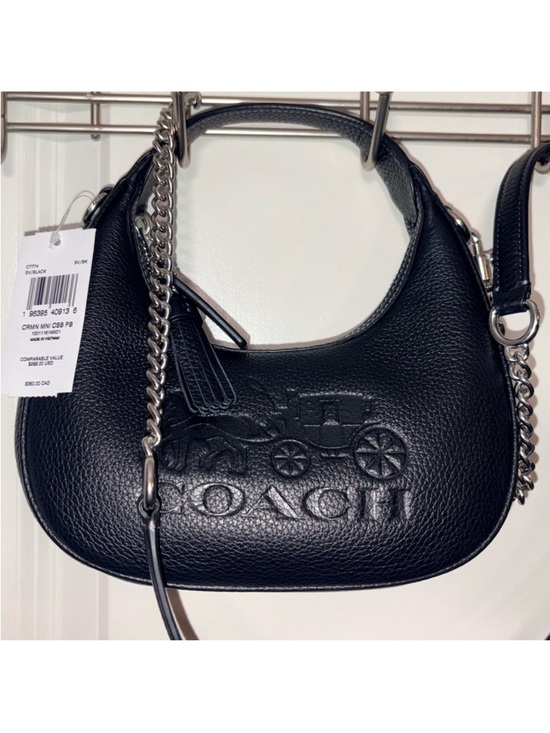 Coach Handbags - 🖤 NWT Coach Mini Carmen Crossbody in Pebble Leather - CT774